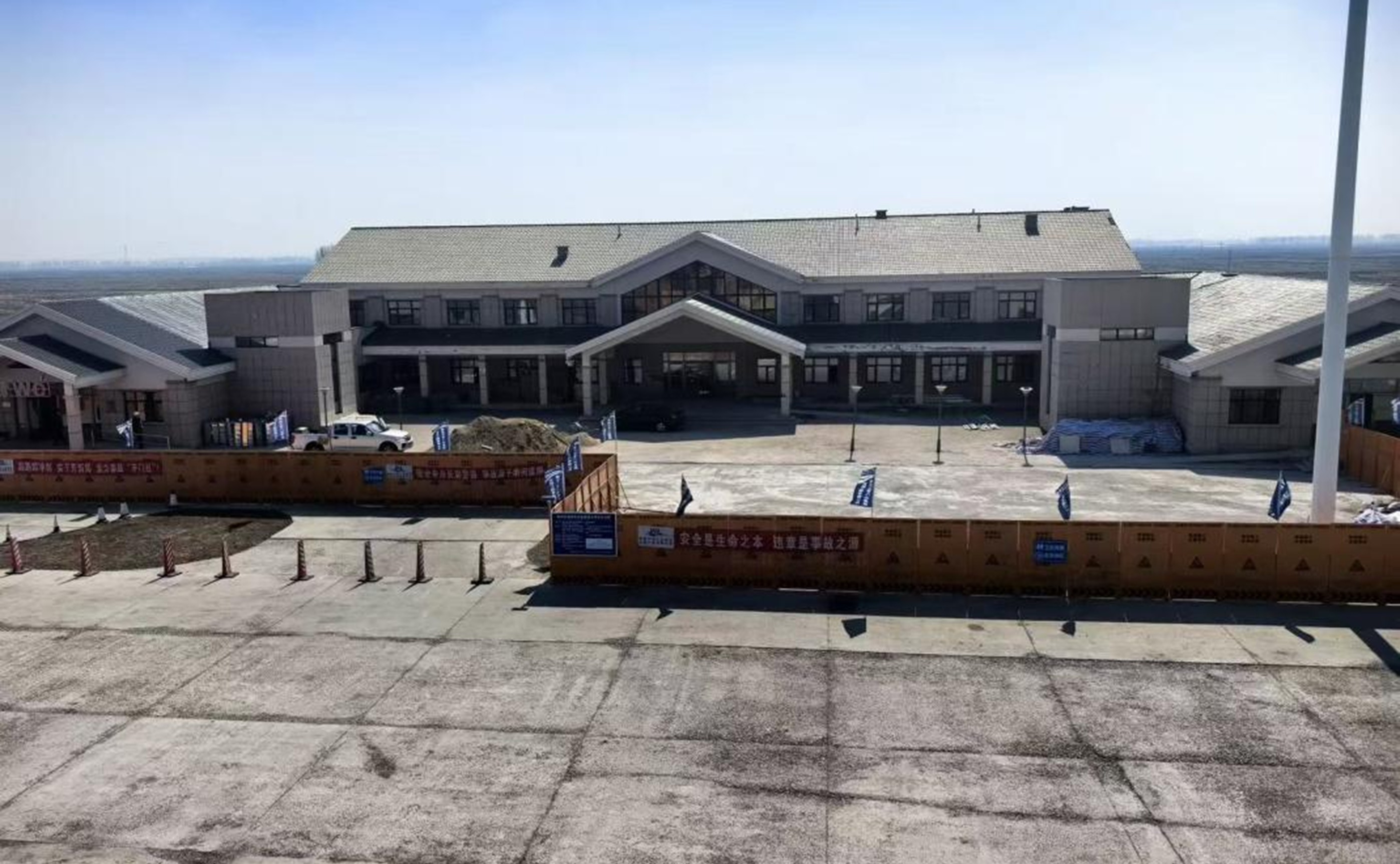 施工现场。图片由鸡西市委宣传部提供