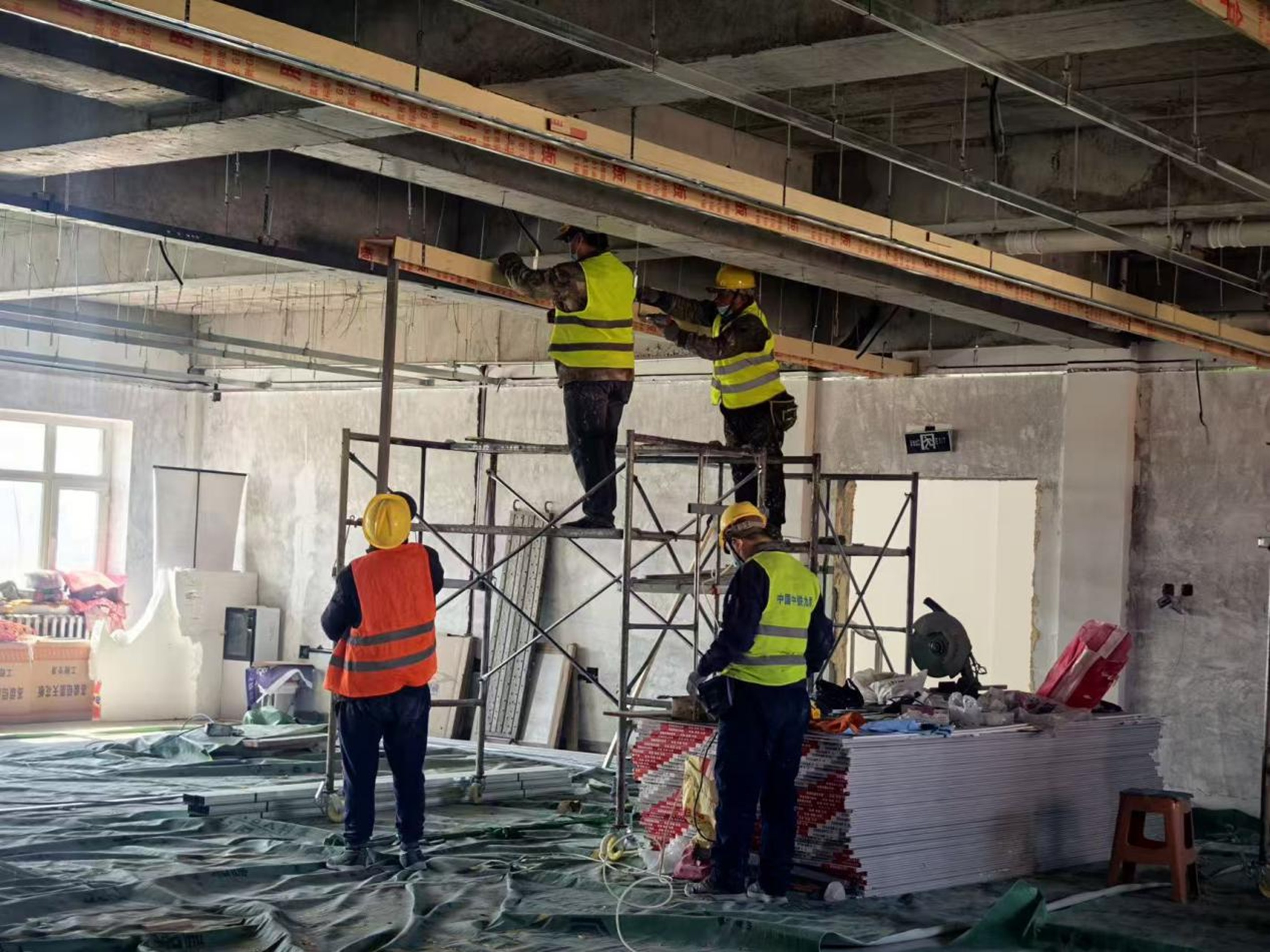 施工现场。图片由鸡西市委宣传部提供