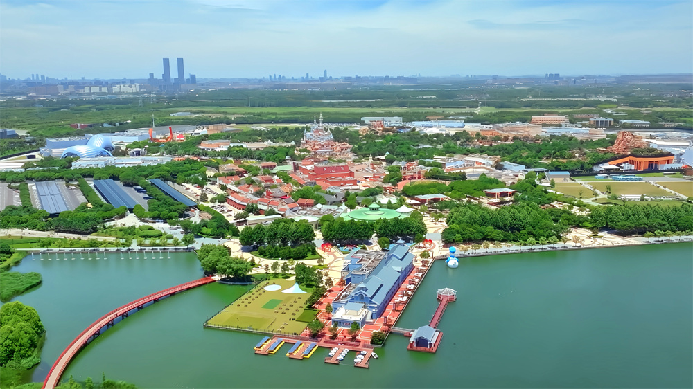上海国际旅游度假区航拍。上海国际旅游度假区供图